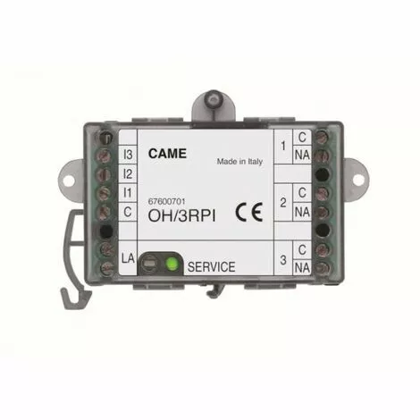 OH/3RPI-Inputs/Outputs Sorties CAME 67600701 1 OH/3RPI-Inputs/Outputs Sorties CAME 67600701