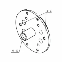 Support Pour étrier Traditionnel Aluplastic CAME YM0138