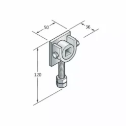 Support à Vis M12 Avec Douille Q16 CAME YM0003