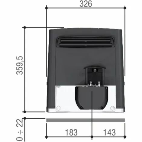 Moteur Came Pour Portails Coulissants BKS22AGS Jusqu’à 2200KG 801MS-0100 2 Moteur Came Pour Portails Coulissants BKS22AGS Jusqu’à 2200KG 801MS-0100 – Image 2