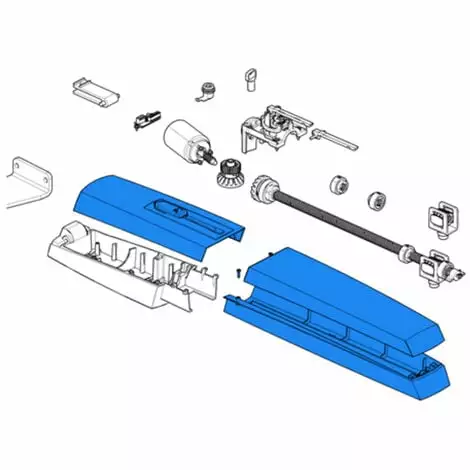 Came Pièce Détachée Groupe Plastiques Externes Ral7024 Axl 88001-0199 1 Came Pièce Détachée Groupe Plastiques Externes Ral7024 Axl 88001-0199