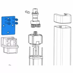 Came Pièce Détachée Contre-base De Fixation Stylo 119rid340