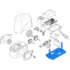 Came Pièce Détachée Base Fixation Motoréducteur Bx 119ribx049
