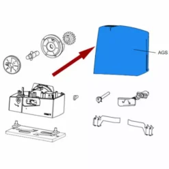 Came Pièce Détachée Couvercle Gris Ral 7024 Bxv Std 88001-0164