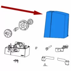 Came Pièce Détachée Couvercle Gris Ral 7024 Bxv Tall 88001-0166