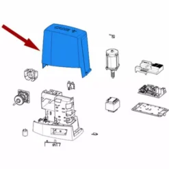 Came Pièce Détachée Couvercle Gris Ral 7024 Bkv 88001-0171