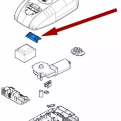 Came Pièce Détachée Carte écran V6000 119rie167