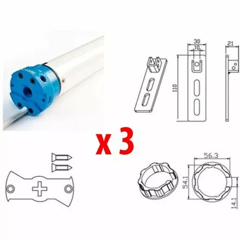 Came 3 X Kit Moteur Tubulaire Volet Roulant Mondrian 5 230v Uy0021 001uy0021 1 Came 3 X Kit Moteur Tubulaire Volet Roulant Mondrian 5 230v Uy0021 001uy0021
