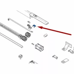 Came Pièce Détachée Rail Actionnement Micro-inter. Ati 88001-0244