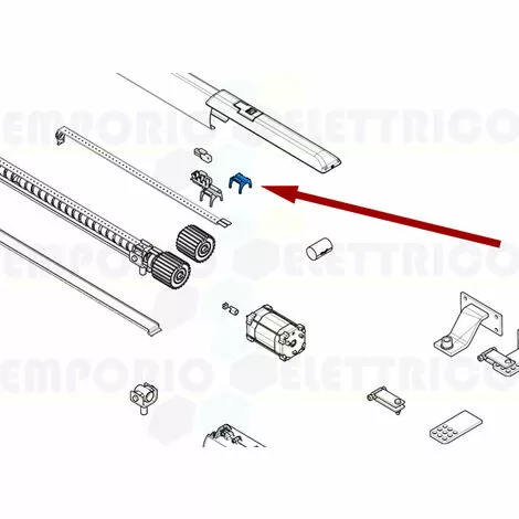 Came Pièce Détachée Rail Actionnement Micro-inter. Ati 88001-0244 3 Came Pièce Détachée Rail Actionnement Micro-inter. Ati 88001-0244 – Image 3