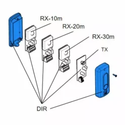 Came Pièce Détachée Boîtier Photocellule Dir 119rir149