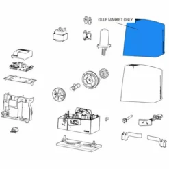 Came Pièce Détachée Couvercle Gris Ral 7040 Bxv 88001-0165