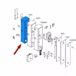 Came Pièce Détachée Caisson Barrière Inox G4001 119rig069