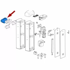 Came Pièce Détachée Couvercle Fixation Tige G03750 G03752 119rig166