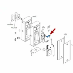 Came Pièce Détachée Butée Mécanique Réglable Gard 5-6-6,5m 119rig079