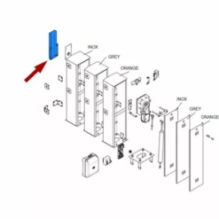 Came Pièce Détachée Bride Fixation Tige Rectangulaire 60x40 119rig044