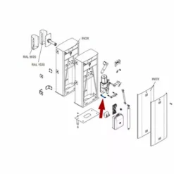 Came Pièce Détachée Groupe Serrure Déverrouillage Gard 119rig060