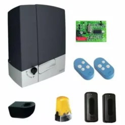 CAME Kit Automatisme Pour Portail Coulissant Type BXV Vantail Jusquà 400 Kg Carter Gris Anthracite En 24 Volts