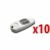 Came 10 X Télécommandes à 4 Canaux 868,35 Mhz 001top-864ee Top-864ee