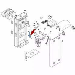Came Pièce Détachée Groupe Serrure Déverrouillage Gard 8 119rig146