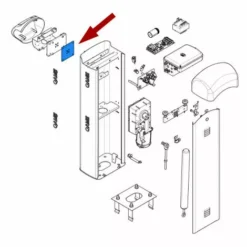 Came Pièce Détachée Plaque Arbre Motoréducteur Gard 4 119rig169