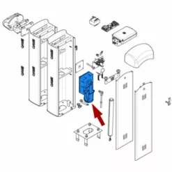 Came Pièce Détachée Motoréducteur Gard V 24v V.0. 119rig198
