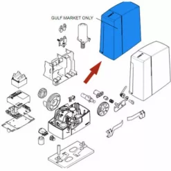 Came Pièce Détachée Couvercle Light Grey Bxv Alto Ral 7040 88001-0167