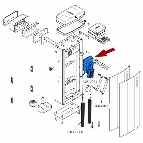 Came Pièce Détachée Motoréducteur Gt8 88003-0105 1 Came Pièce Détachée Motoréducteur Gt8 88003-0105