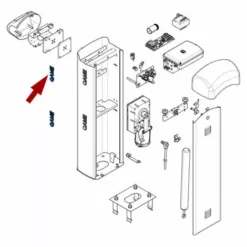 Came Pièce Détachée Couvre-trous Photocellule Caisson Gard 4-8 119rig149