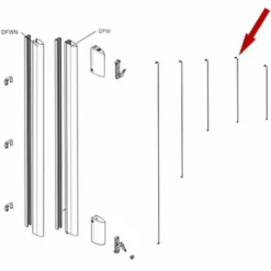 Came Pièce Détachée Corde Bord Sensible Df 1,7 Mt 119rir230 Rir230