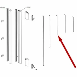 Came Pièce Détachée Corde Bord Sensible Df 2 Mt 119rir231 Rir231