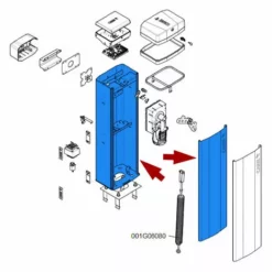 Came Pièce Détachée Boîte Avec Porte Barrière Gt4-gx4 88003-0078