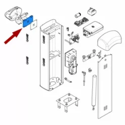 Came Pièce De Détachée Plaque Intermédiaire Fixation Tige Gard 4 119rig168